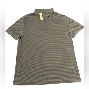 J. Crew Men’s Performance polo shirt with COOLMAX® in stripe Size Large #BN366